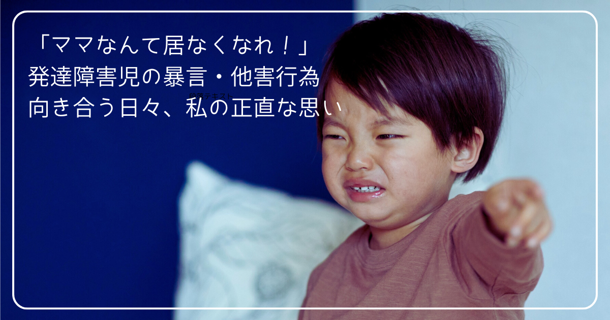 「ママなんて居なくなれ！」発達障害児の暴言・他害行為に向き合う日々、私の正直な思い