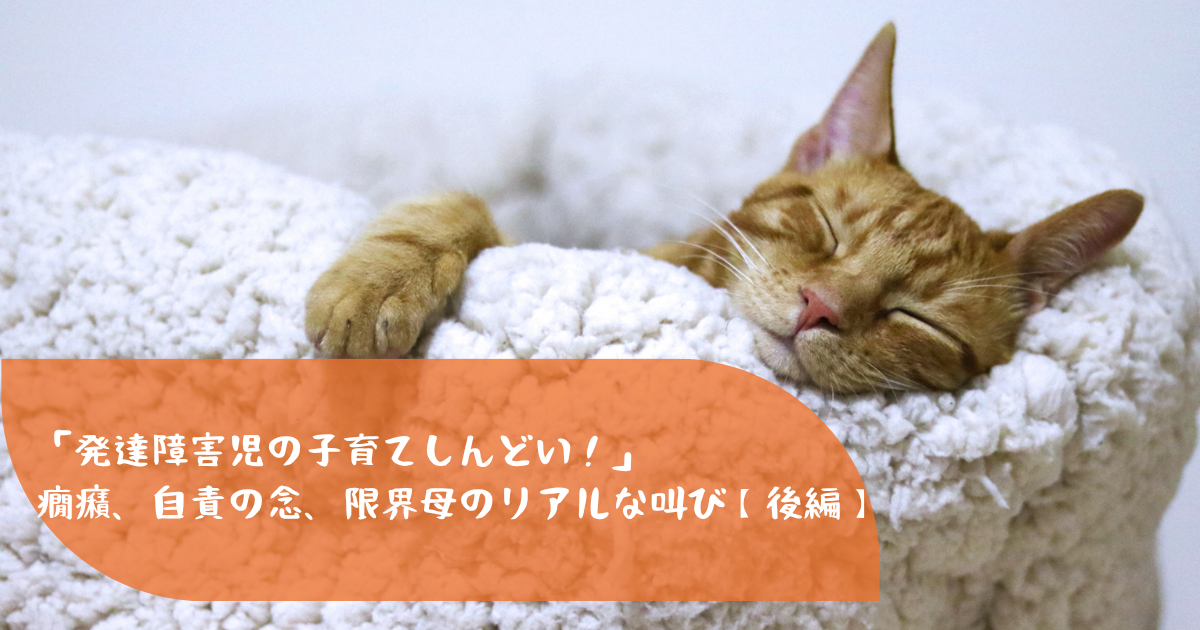 「発達障害児の子育てしんどい！」-癇癪、自責の念、限界母のリアルな叫び【後編】