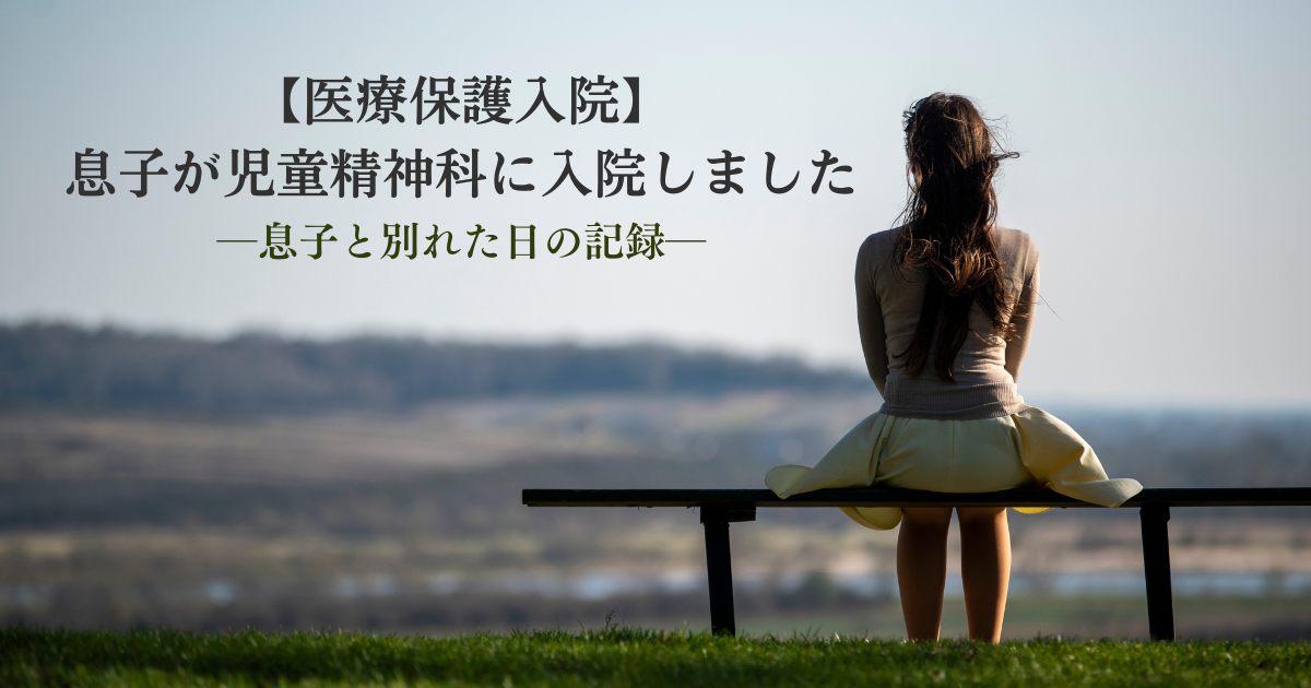添付ファイルの詳細 【医療保護入院】息子が児童精神科に入院しました――息子と別れた日の記録